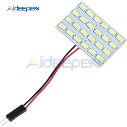 DC 12V 3W 24 LED Board Car Interior Dome Reading Lamp Light Super Bright Interior Lights Energy Saving Lamp Board 5730 44x5x30mm