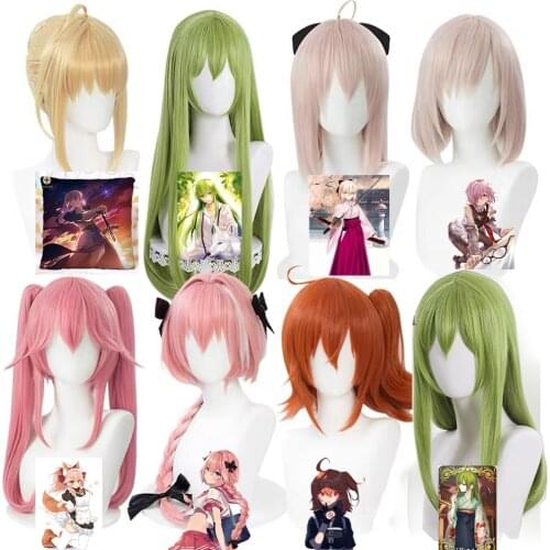 FGO fate Okita Souji Astolfo Enkidu Mash Kyrielight Tamamo no Mae Fujimaru Ritsuka cosplay Heat Resistant Synthetic Wigs