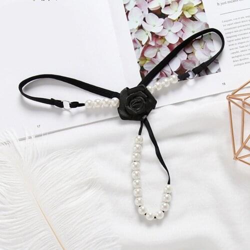 Women Lady Thong Sexy Panties Beading Ladies Briefs Thongs Underwear G-String Rope T-back Underpants Erotic Apparel Sleepwear