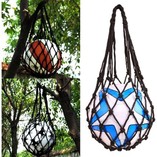 1PC Carry Net Bag Basketball Bag Outdoor Sporting Soccer Net Bag Portable Equipment Nylon Net Bag Carry Mesh Volleyball Football