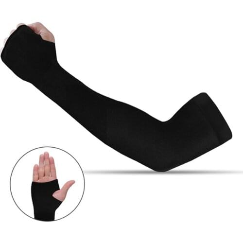 2021 Cycling Arm Warmer Summer Ice Fabric Running Cycling Sleeves Unisex Breathable Sun Protection Volleyball Cuffs Covers