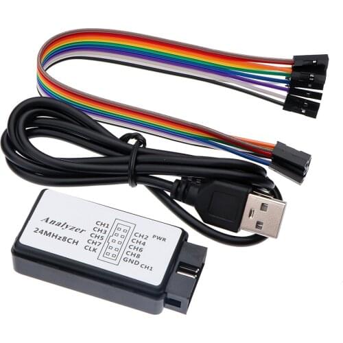 24MHz 8 Channel 24M/seconds USB Logic Analyzer Debugger For ARM FPGA Logic Analyzer Logic 24M 8CH Logic Analyzer