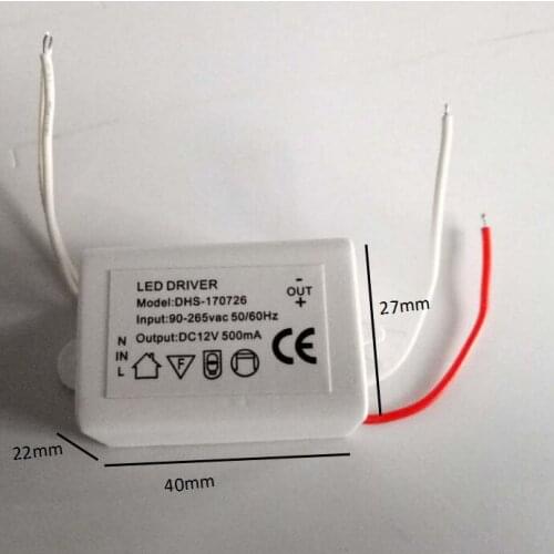 40pcs AC/DC fan power supply Adapters 6W 500mA fan power supply Socket for LED MR11/MR16 3W 4W 5W free shipping