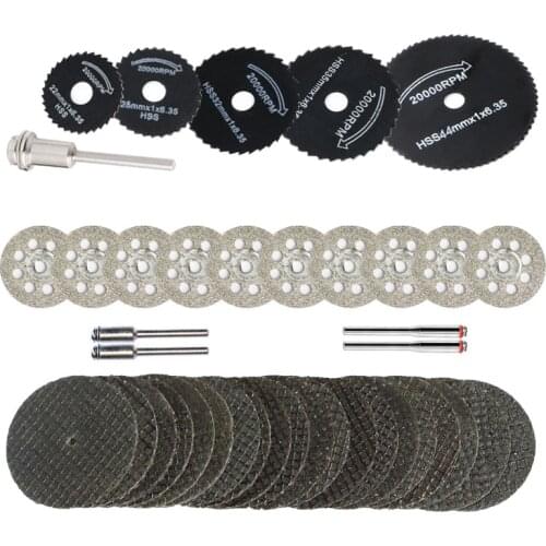 40Pc Diamond Cutting Wheel HSS Circular Saw Blades Resin Cut Off Disc woodworking metal dremel mini drill rotary tool accessory