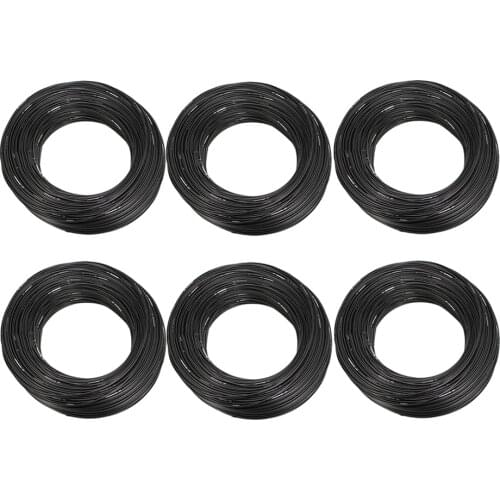 6/8 Rolls PVC Bike Cable Housing Cables Hose Brakes Sleeves Cover Black