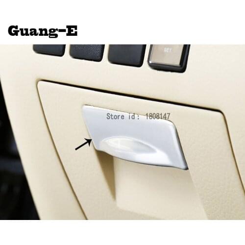 Car sticker styling pilot drive storage cover Glove box case trim lamp panel handle 1pcs for Toyota Highlander 2015 2016 2017