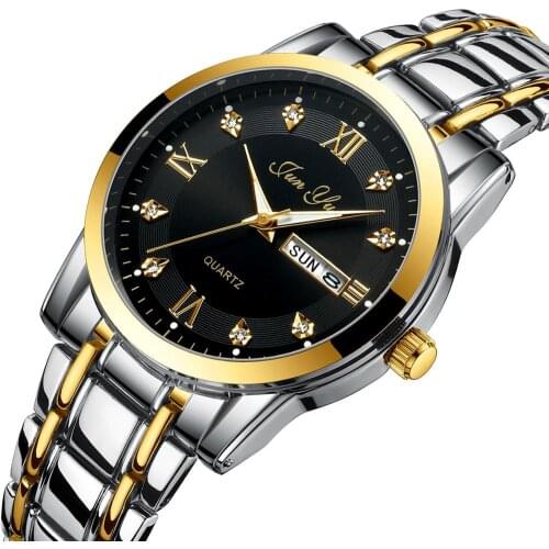 Top Brand Luxury Mens Watches Luminous Waterproof Stainless Steel Watch Quartz Men Date Calendar Business Wristwatch For men