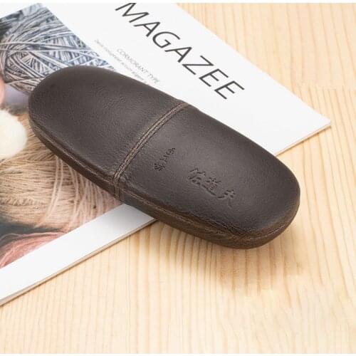 Vazrobe glasses case men women vintage hard protect box brown cases retro wholesale