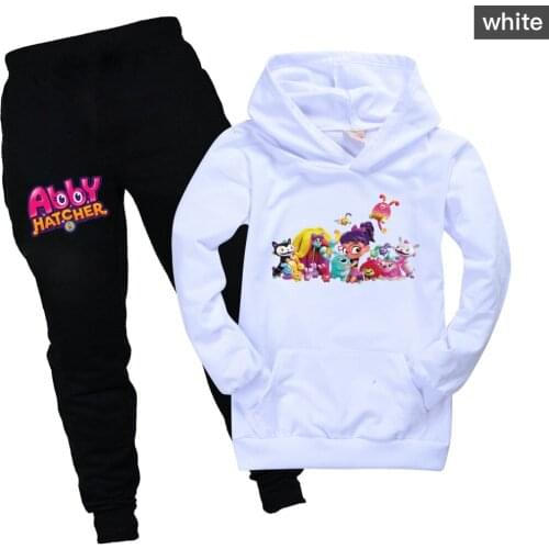 Kids Abby Hatcher Clothes Birthday Gifts Spring Autumn Cotton Sweatshirt Children Clothing Long Sleeve Hoodies Pants for Girls