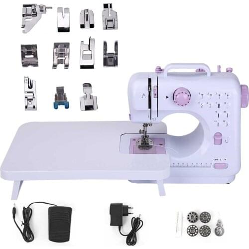 Sewing Machine Small Machines Overlock Home Household Electric Suit Beginner 12 Stitches Pedal With Night Light