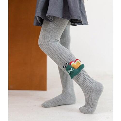 Kid Girl Cotton Ribbed Pantyhose Toddler Child Spring Autumn Warm Funny Animal Knit Tights Newborn Infant Pants Baby Accessories