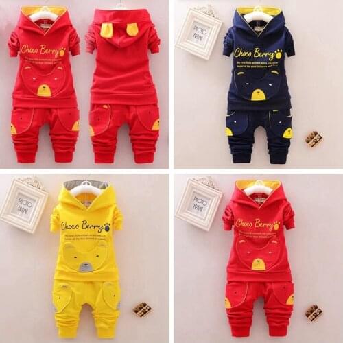 Baby Boys Clothes Sets Children Clothing Outwear Spring Coat Kids Pant 2PCS Girls Hoodies And Sweatshirt Trousers Toddler Pants