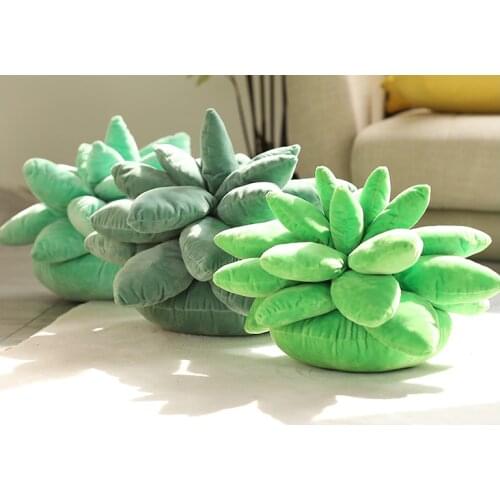 Kawaii Lifelike Succulent Pillow Succulent Plush pillow Stuffed Toys Soft Decor Doll Creative Flowers Pillow for Girls Kids Gift