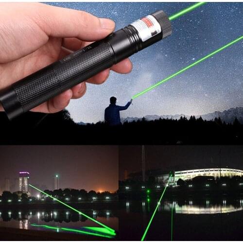 High-power green laser 303 green laser sight 532nm 5mw adjustable focal length, used to point to the sky/stars/hunting/pet toys