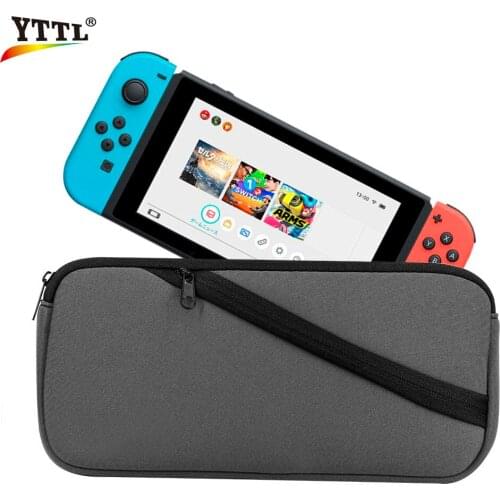 YTTL Soft case Carrying bag storage Case For nintend Switch Game Accessories Game Cards Slot inside For NS Switch travel case