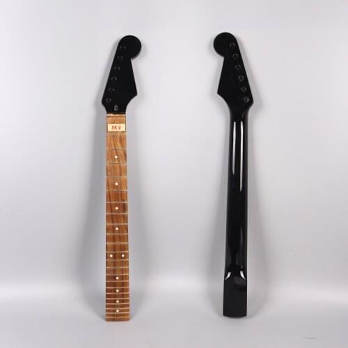 New black 22 fret One left Good Unfinished electric guitar neck mahogany made and rosewood fingerboard