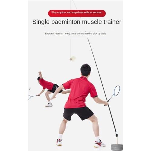 Single badminton trainer self-training artifact single rebound hair machine childrens auxiliary home trainer