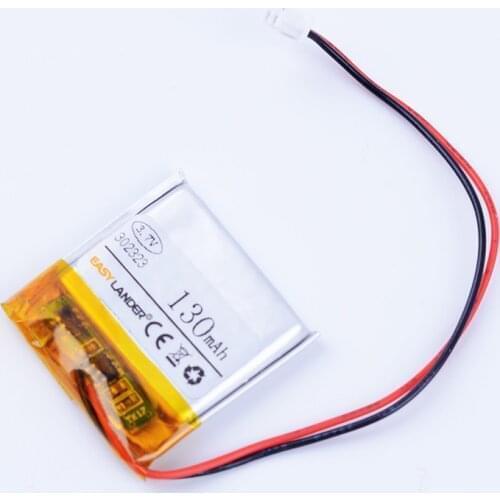 302323 3.7V 130mAh Rechargeable Li-Polymer Li ion Battery For Bluetooth earphone smart watch shuffle series mp3 mp4 AHB302323