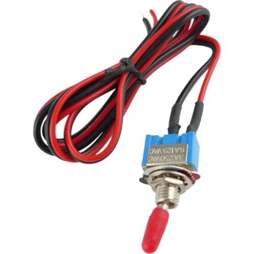 Pre-Wired On/Off Mini Toggle Switch Leads Includes Switches 24" Leads