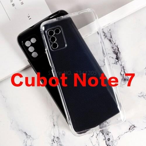 Transparent Phone Case For Cubot Note 7 Case Silicone Dirt-resistant Soft Black TPU Case For Cubot Note 7 Note7 Back Cover etui
