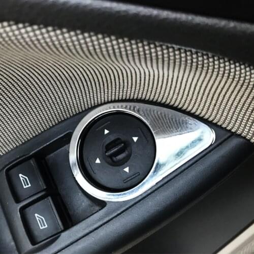 Foal Burning ABS Chrome Rearview Mirror Adjustment Knob Panel Cover Trim for Ford Focus 3 4 MK3 MK4 2012 - 2018 Accessories