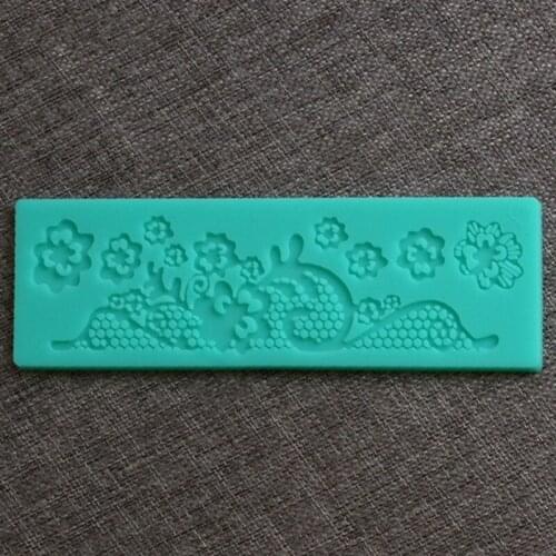 Chocolate Candy Jello 3D Silicone Flower Rabbit Shape Baking Lace Cake Cecoration Fondant Mold