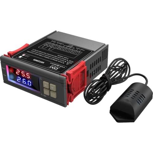 SHT2000 AC110~220V 10A Digital Temperature Humidity Controlle Hygrometer Thermostat Control Sensor Regulator Thermoregulator