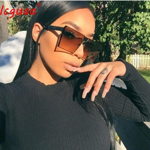 Square Rilmess sunglasses women Transparent Gradient Ladies sunglasses Lentes de sol mujer 2017 Sunglasses women brand designer