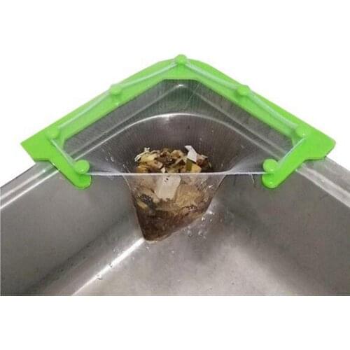 Triangle Drainage Rack Hanging Net Drain Basket Kitchen Sink Special Filter Leftovers Kitchen Sink Filter Soup