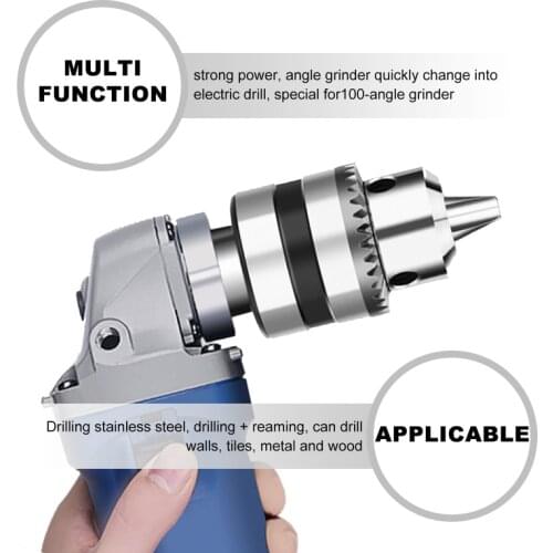 Type 100 Angle Grinder Is Converted Into An Hand Electric Drill Adapter Connector Chuck Clamping Power Tool Special Accessories