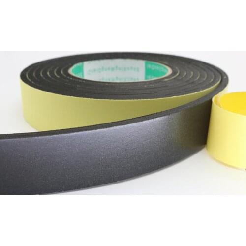 5MM 8MM 10MM thickness Strong adhesion EVA black sponge foam rubber tape anti-collision seal strip