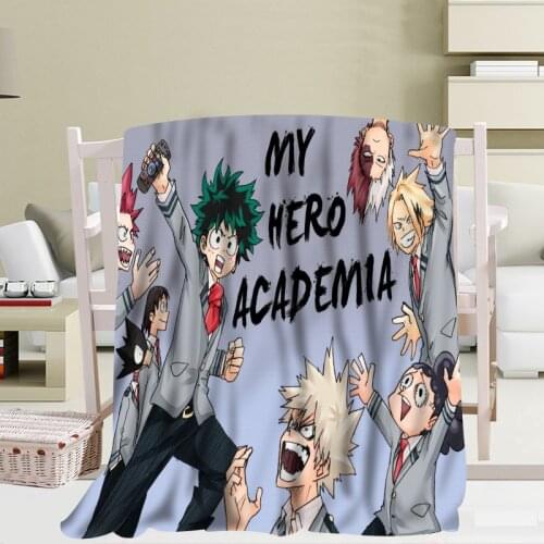 High Quality Anime My Hero Academia Blankets 3D Printing Soft Blanket Throw On Sofa/Bedding Portable Adult Travel Cover Blanket