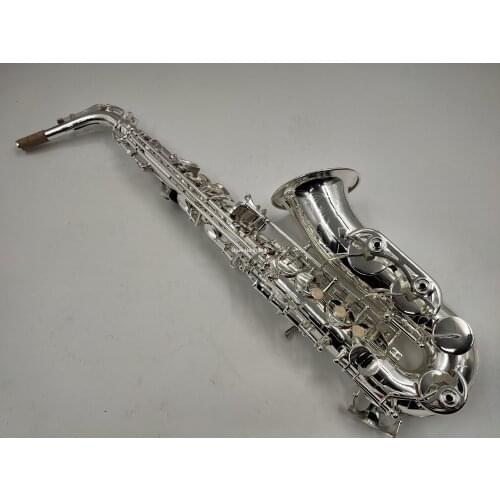 YAS62S Alto Saxophone Silver Plated Eb Tune E Flat Professional Musical Instrument With Case Free Shipping