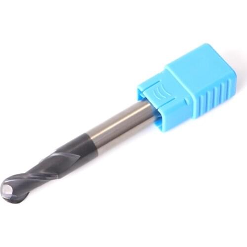 ZGT High quality Ball Nose End Mills HRC50 2 Flute Milling Tools Tungsten Steel Milling Cutter Alloy Carbide Ball Nose Endmills