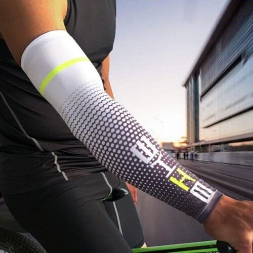 1PC Men Sports Cycling Running Bicycle UV Sun Protection Cooling Cuff Cover Protective Arm Sleeve Bike Arm Warmers Sleeves