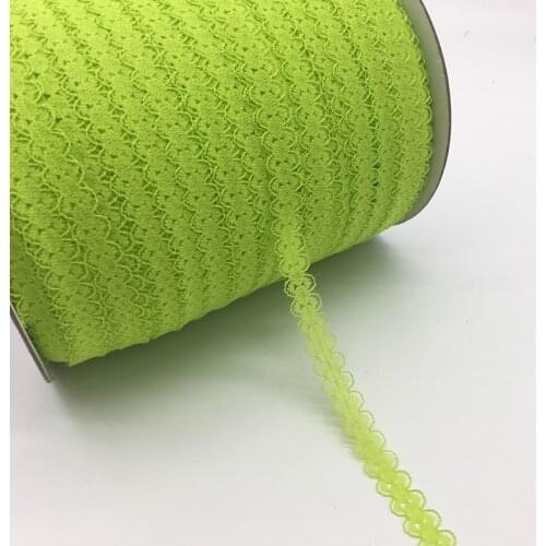 10yards/lot 5/8" (15mm)Wide Light green Bilateral Handicrafts Embroidered Net Lace Trim Ribbon DIY Sewing & Skirt Accessories