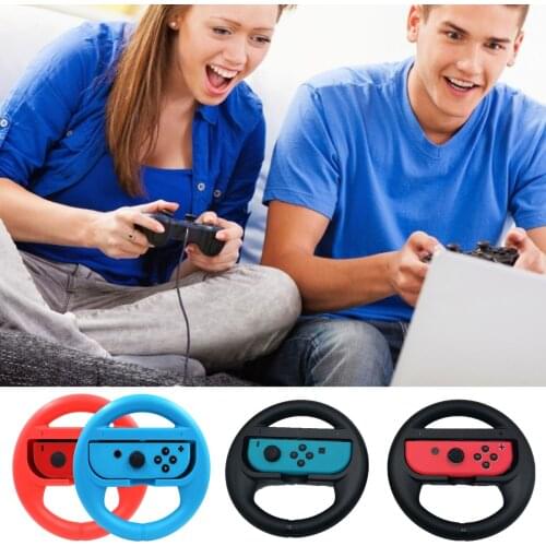 2Pcs Left&Right Game Steering Wheel Controller Handle Holder Grip For Nintendo Switch Joy-Con Controller Gamepad Hand Grip