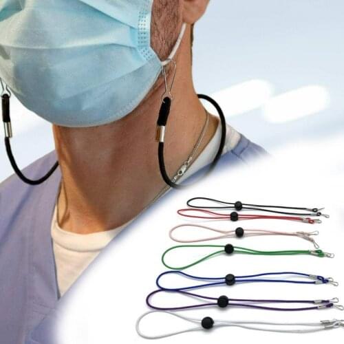 5 Pcs Mask Extension Rope With Blukle Adjustable Mask Lanyard Mask Hanging Strap Holder Rope Anti-slip Decompression Buckle