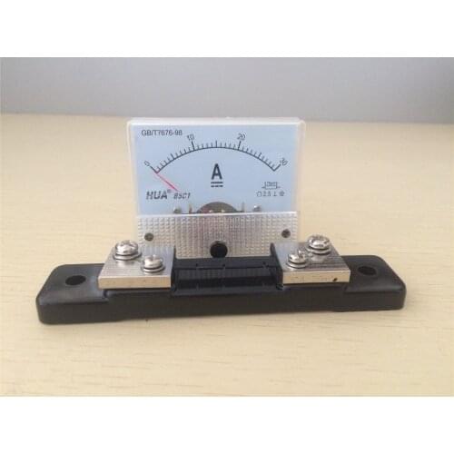 85C1 30A 50A 75A 100A 200ADC With Shunt Analog Amp Panel Meter Current Ammeter