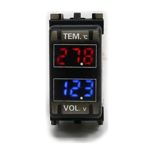 Car voltage meter withtemperature meter For NISSAN Series 12v-24v