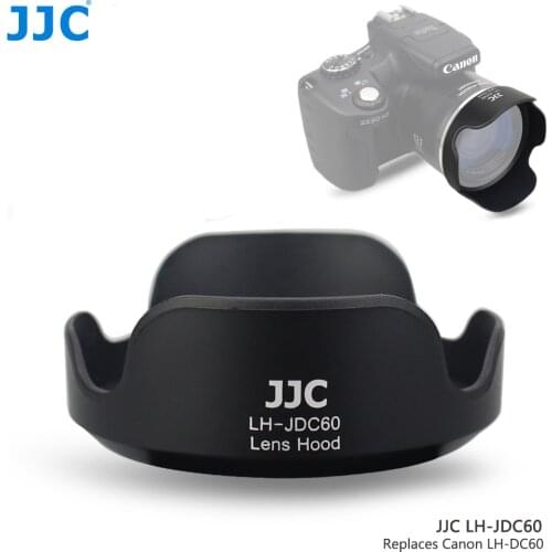 JJC Bayonet Camera Lens Hood for CANON PowerShot SX1 IS SX10 IS SX20 IS SX30 IS SX40 IS SX50 HS SX530 HS Replaces CANON LH-DC60
