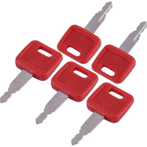 Beler NEW 5PCS Excavator Key Fit for John Deere Hitachi H800 Case Dozer Fiat New Holland