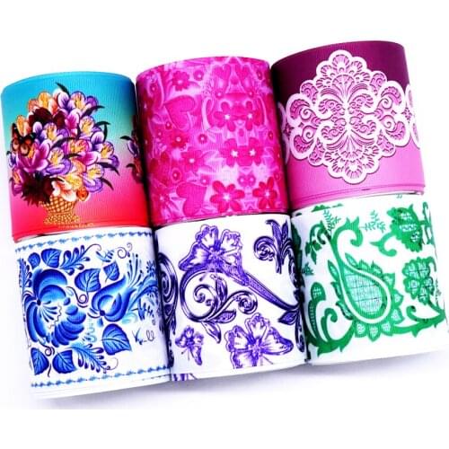 Free shipping 50 yard cartoon printed grosgrain ribbon 33166