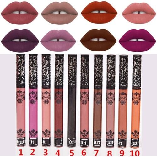 15 Colors Lip Gloss New Lipstick Matte Lip Tint Make Up Lip Kit Colorful Sexy Fashion Lips Makeup Essential Cosmetics
