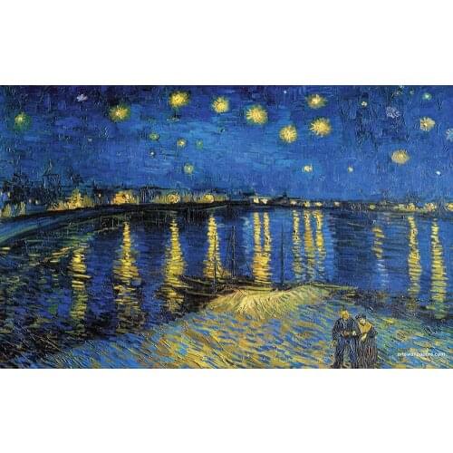 Bigger is Better 400x300MM Magnets JM10036 Painting_of_Vincent_Van_Gogh_-_Starry_night