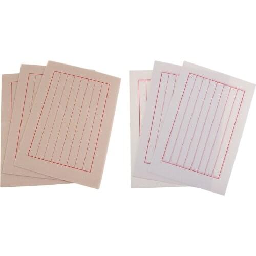 40 Sheets Chinese Style Antique Vertical Lines 8 Column Letter Paper Calligraphy Rice Paper Xuan Paper
