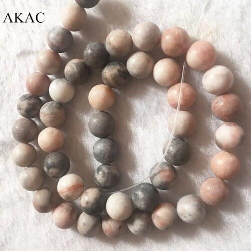 2strands/set 8mm natural pink opal matte loose beads for diy making semi precious gemstone