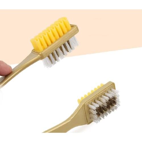 1Pc 2Side Shoe Brush Black Cleaning Brush For Suede Nubuck Boot Shoes Shape Shoe Cleaner Wholesale Boot Leather Shoes Cleaner