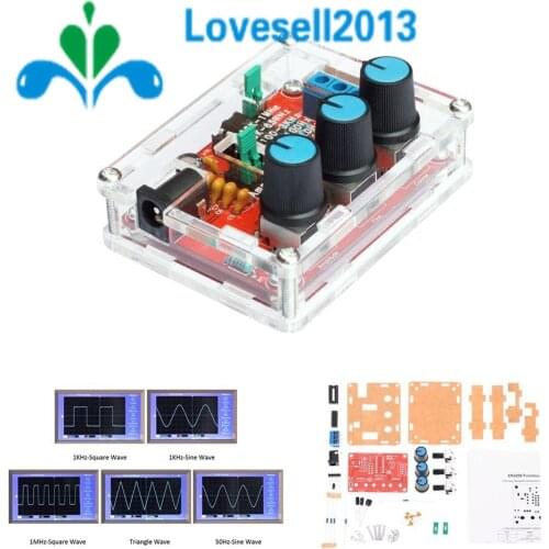 XR2206 Function Generator DIY Kit Sine Triangle Square Output 1HZ-1MHZ +Case New