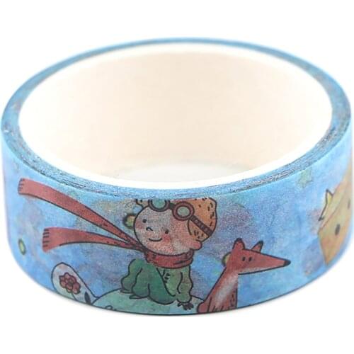 JF625 Little Prince and Fox Washi Tape Diy Decoration Scrapbooking Planner Masking Tape Label Stickers Stationery